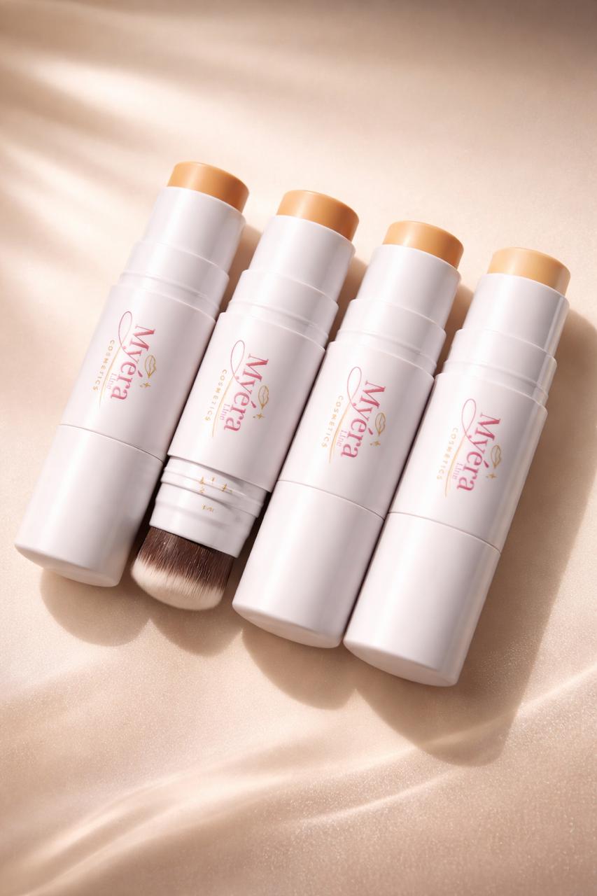 Concealer/Foundation Multi-Use Stick (with Built-In Brush)